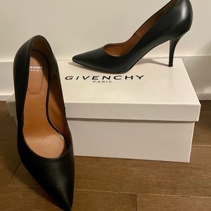 Authentic Givenchy Black Leather High Heels